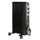 El Fuego elektrische mobiele olieradiator zwart - 1500W