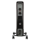 El Fuego elektrische mobiele olieradiator zwart - 1500W