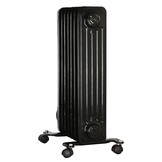 El Fuego elektrische mobiele olieradiator zwart - 1500W