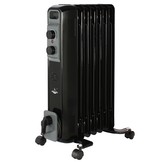 El Fuego elektrische mobiele olieradiator zwart - 1500W