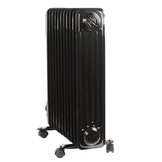El Fuego elektrische mobiele olieradiator zwart - 2500W
