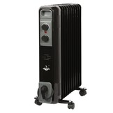El Fuego elektrische mobiele olieradiator zwart - 2500W