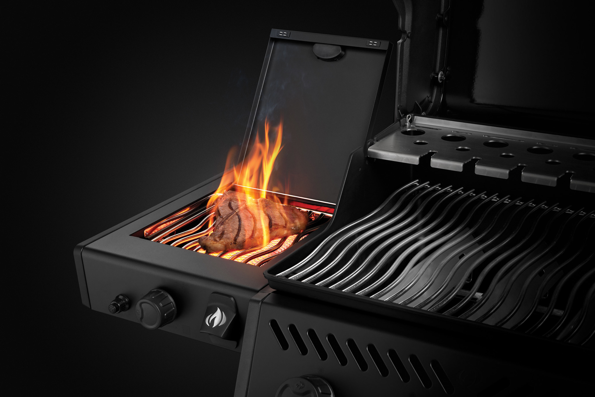 Napoleon Phantom Freestyle 425 DSIB Gasbarbecue Mat Zwart