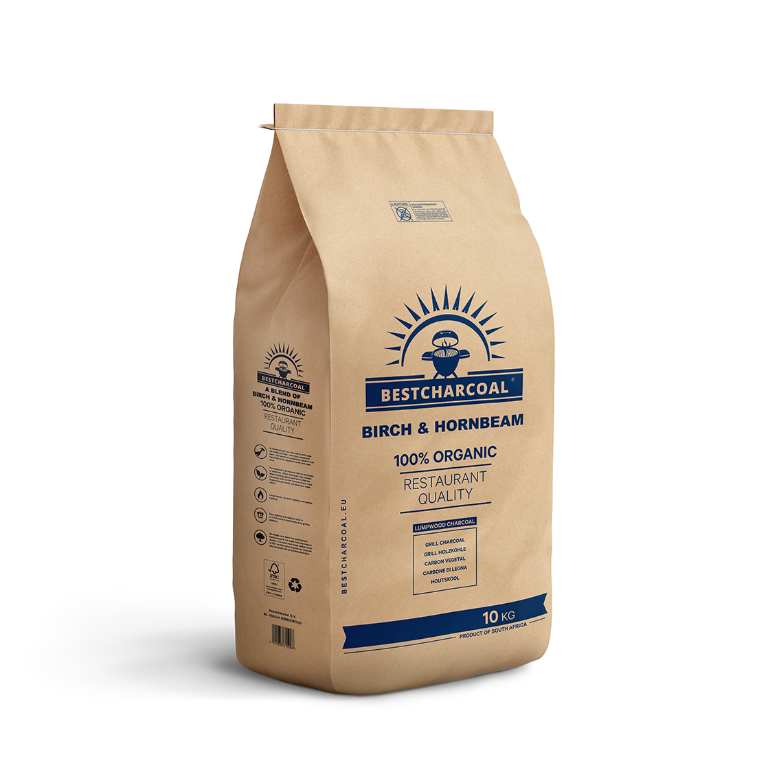 BestCharcoal Birch & Hornbeam Houtskool 10 kg