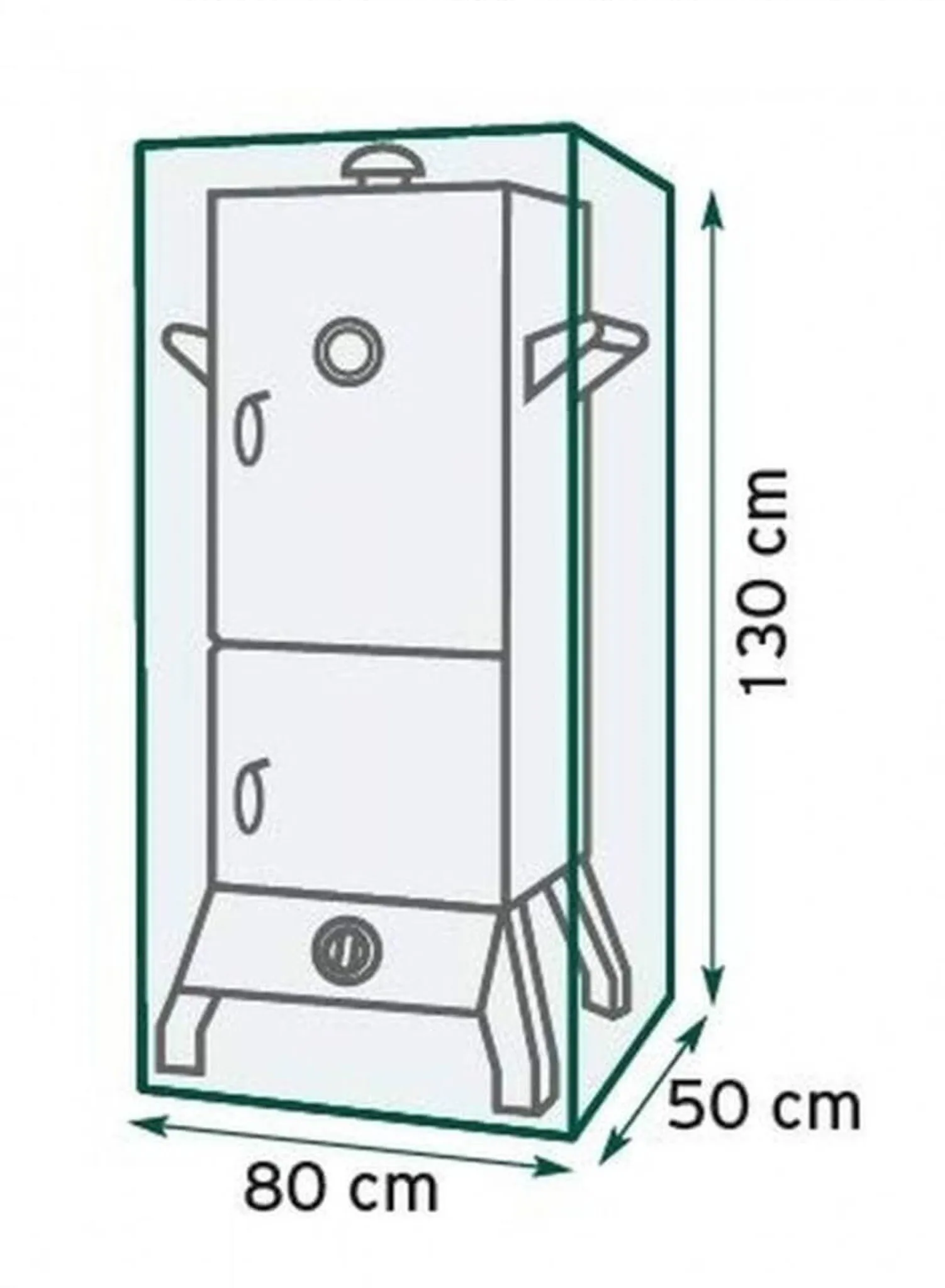 Beschermhoes XL voor El Fuego gas grill-Smoker Portland XXL