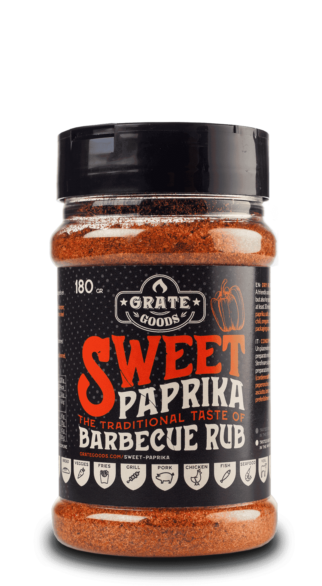 Grate Goods Sweet Paprika Barbecue Rub 180 g