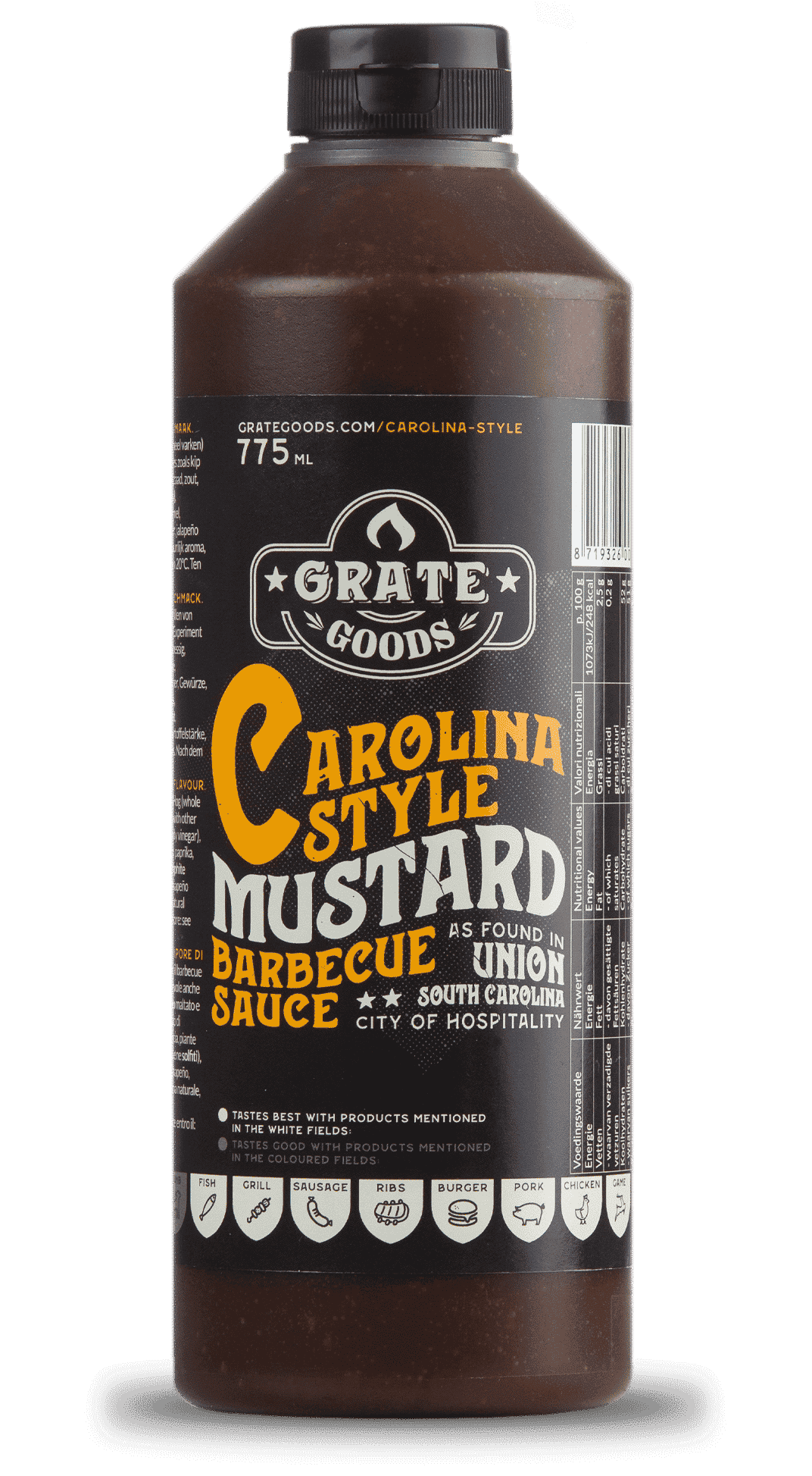 Grate Goods Carolina Mustard Barbecue Sauce 775 ml