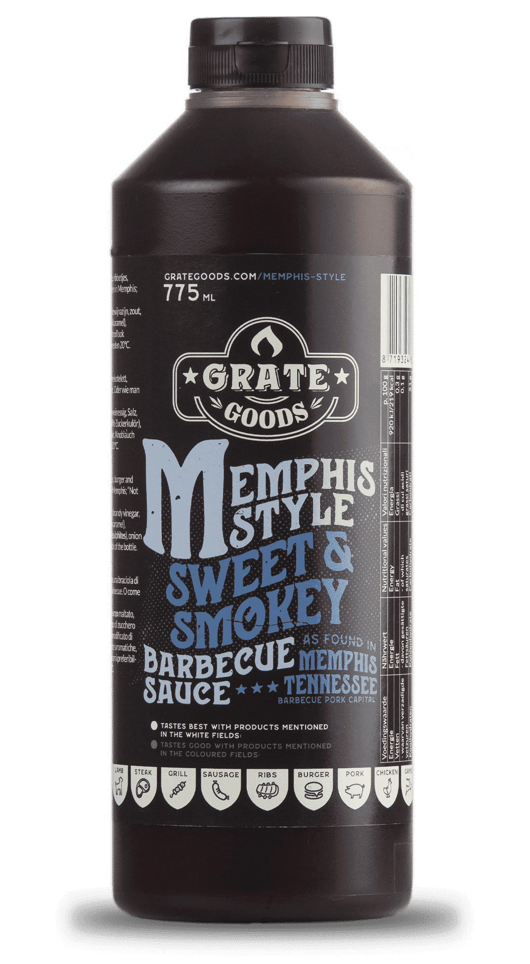 Grate Goods Memphis Sweet & Smokey Barbecue Sauce 775 ml
