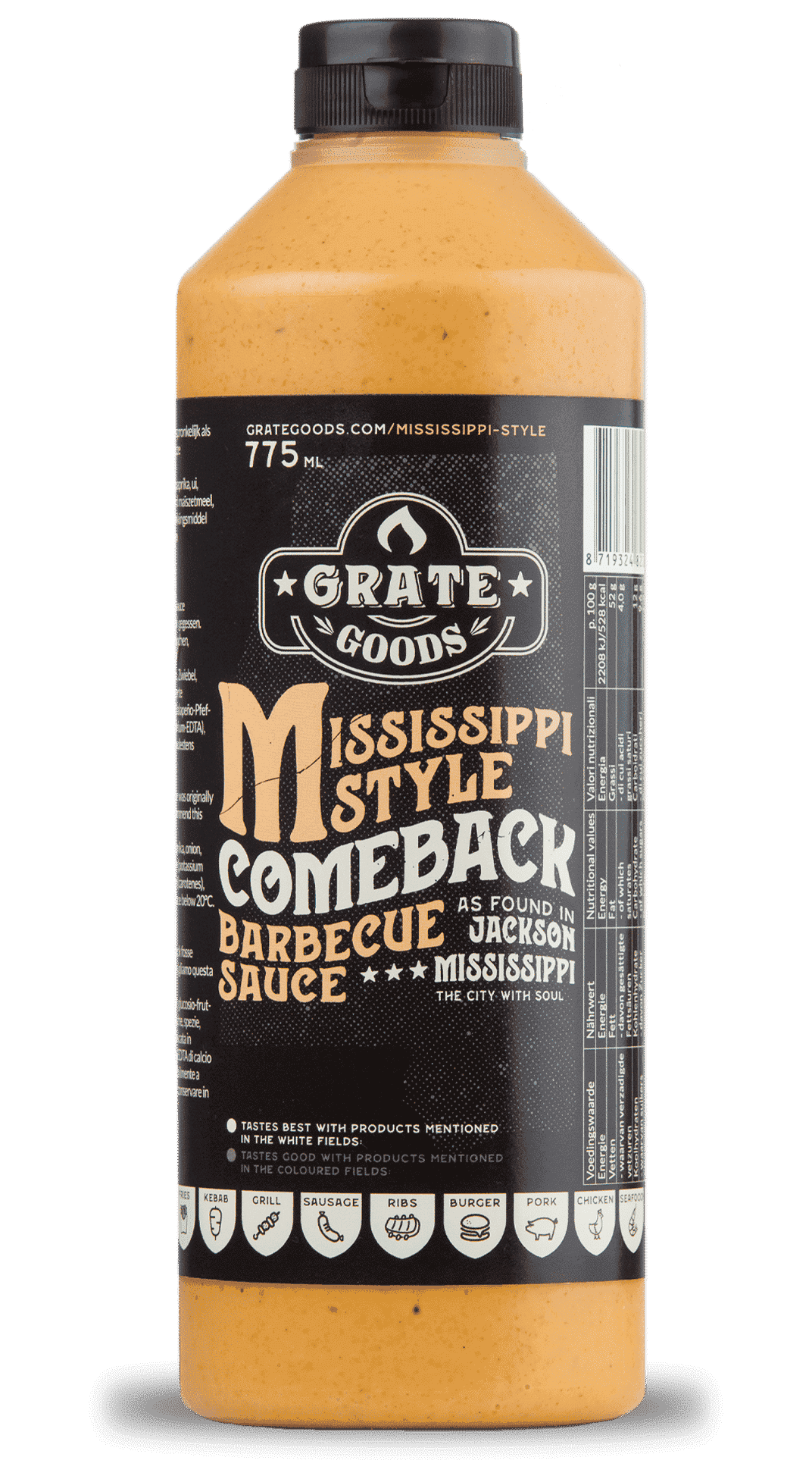 Grate Goods Mississippi Comeback Barbecue Sauce 775 ml