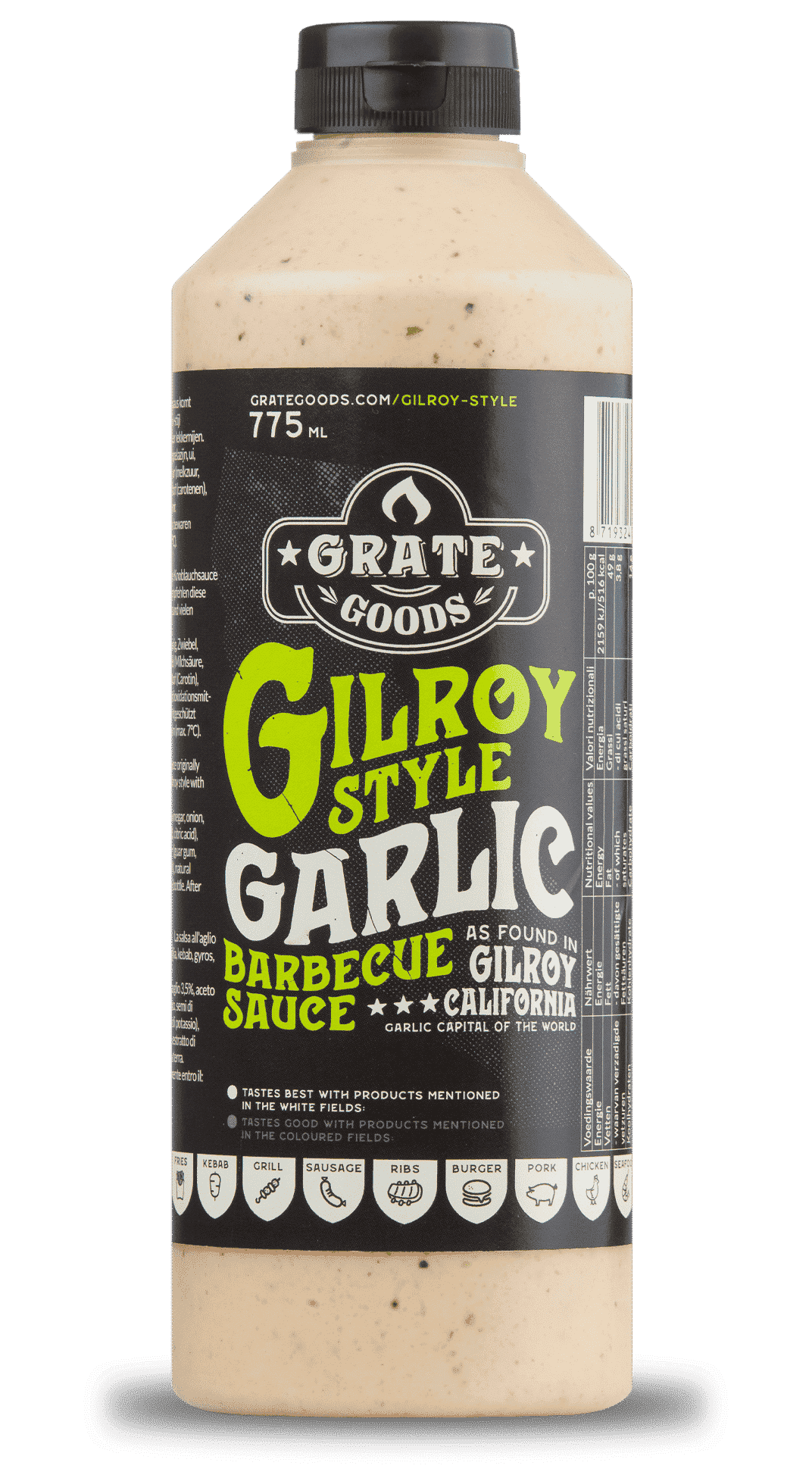Grate Goods Gilroy Garlic Barbecue Sauce 775 ml