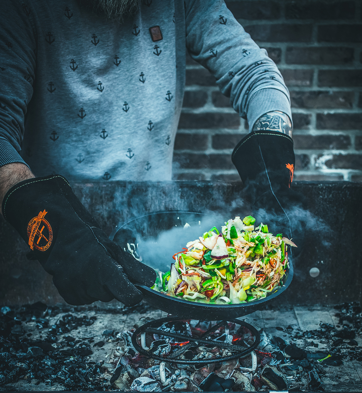 The Windmill Leren BBQ Handschoenen