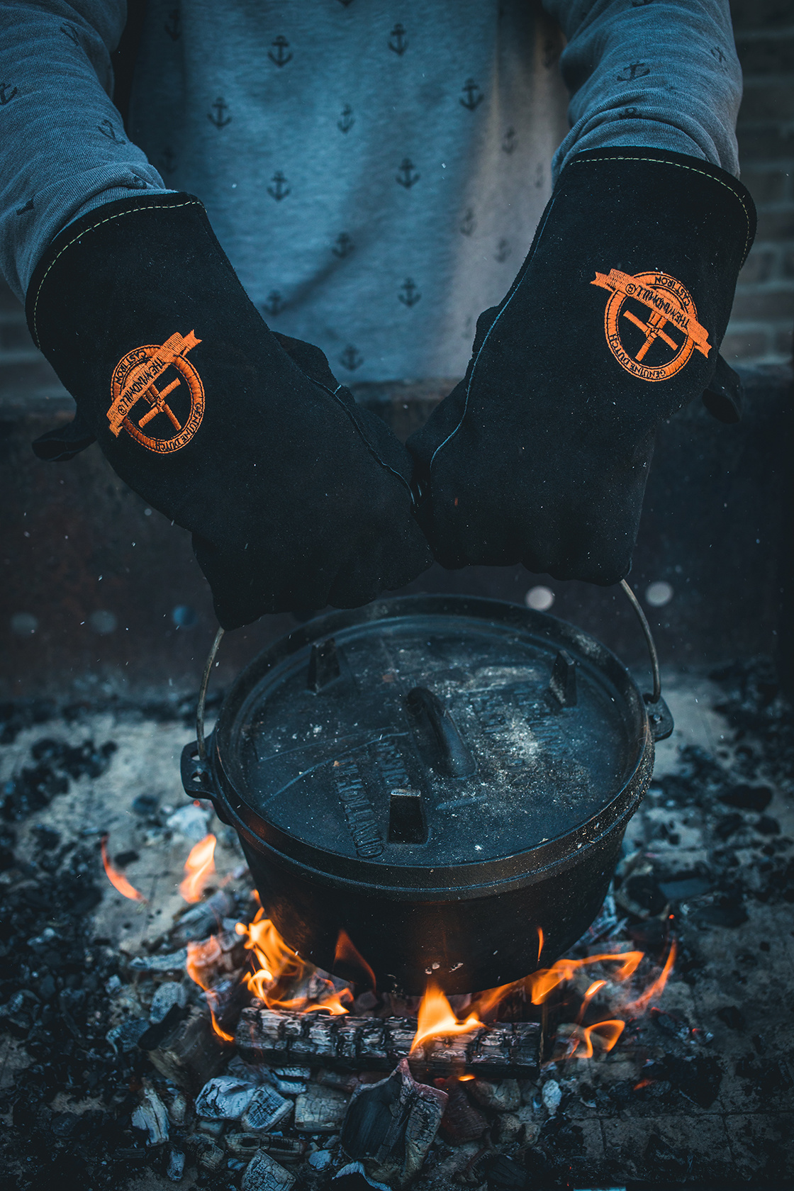 The Windmill Leren BBQ Handschoenen