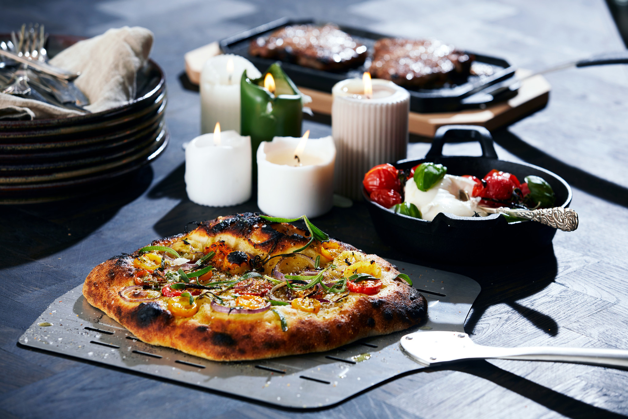 Cozze RVS geperforeerde pizzaschep 13″