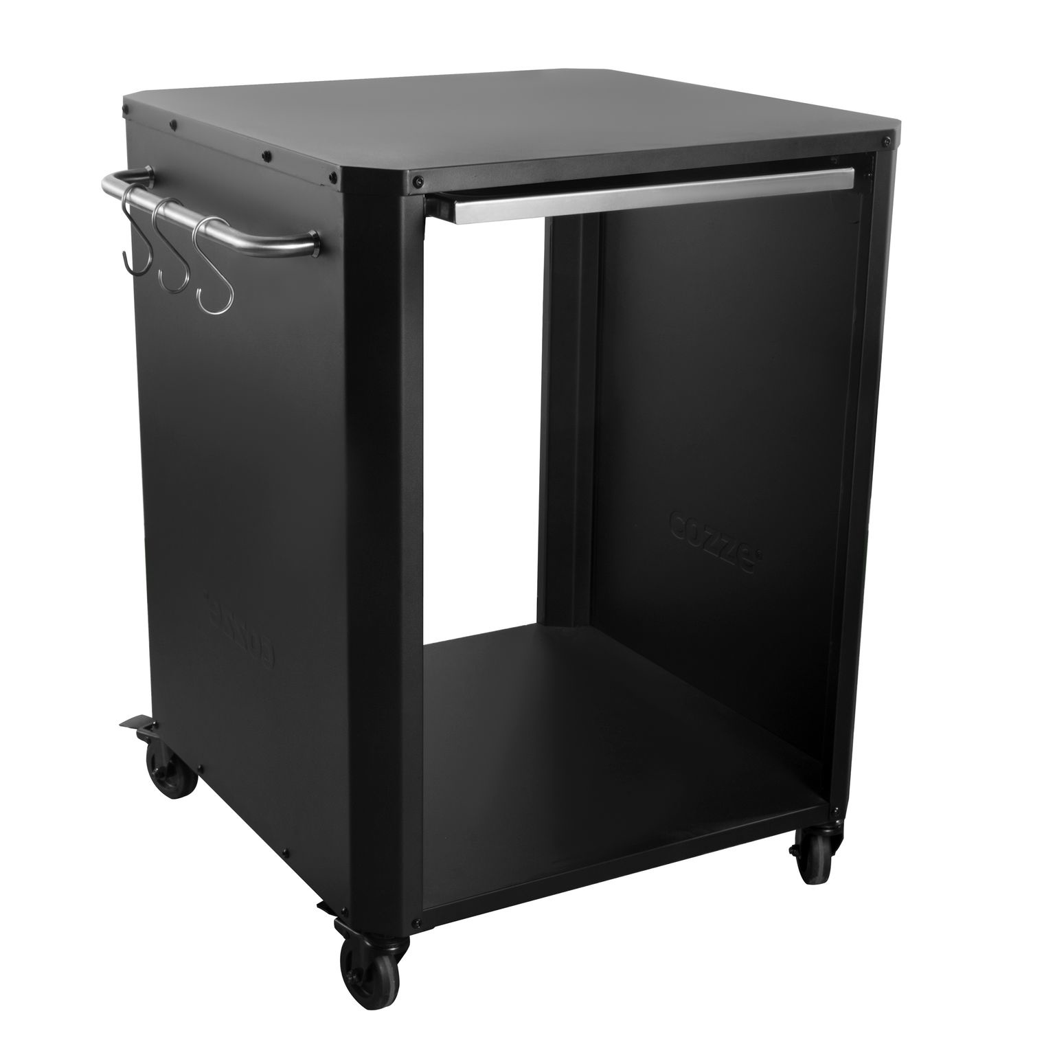 Cozze Trolley met Wielen en Uitschuifbare RVS Snijplank