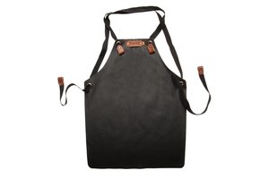 Xapron Bovine Leren kinder Schort Zwart