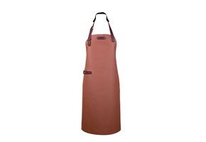 Xapron Bovine Leren Schort met Nekband Medium Cognac