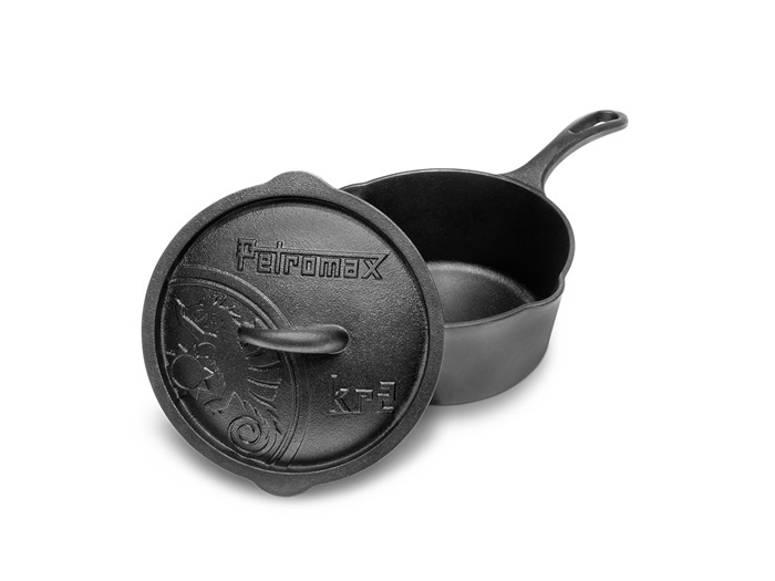 Petromax Gietijzeren Steelpan met deksel 2L