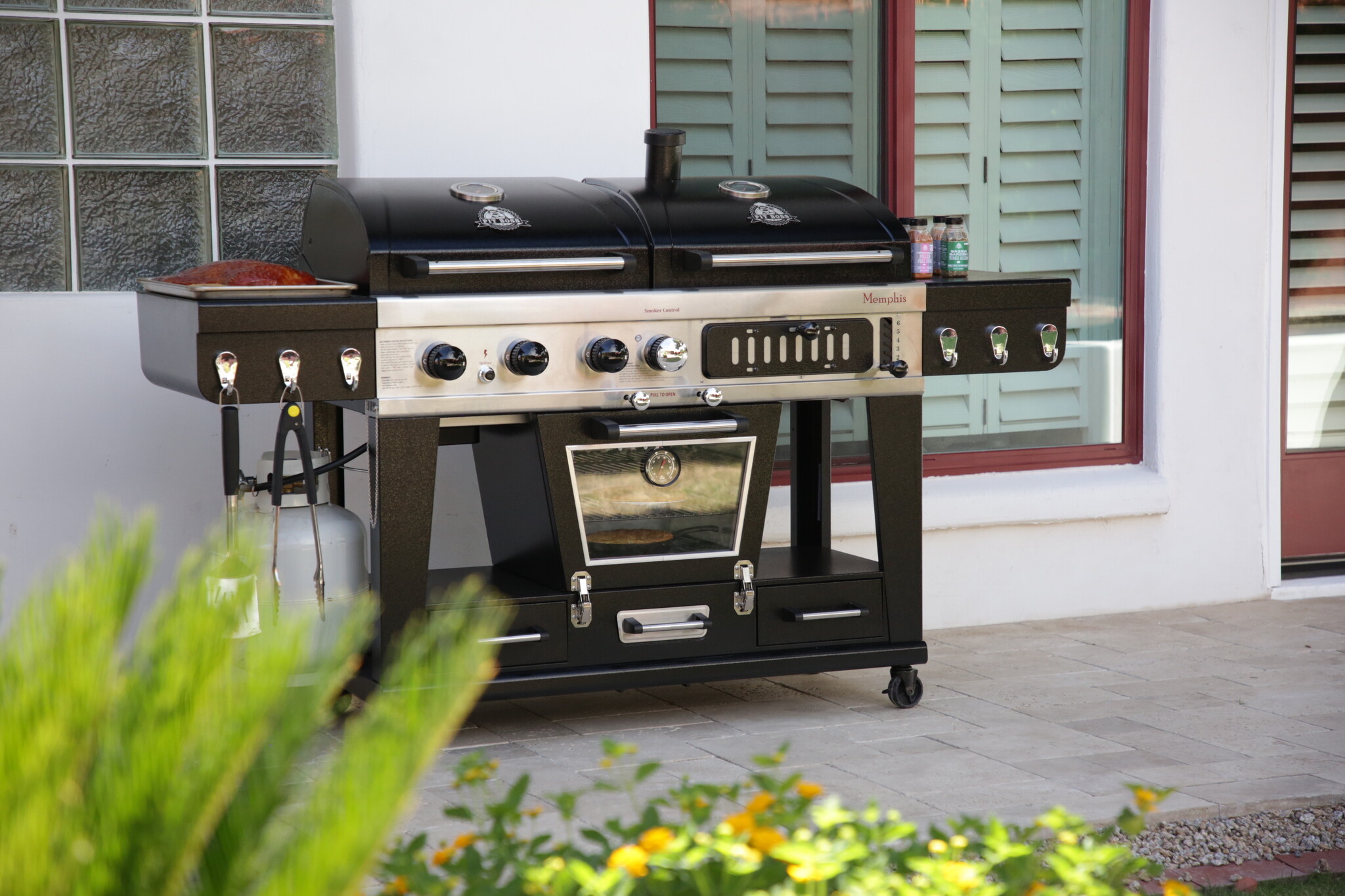 Pit Boss Memphis Combi barbecue met Rookoven