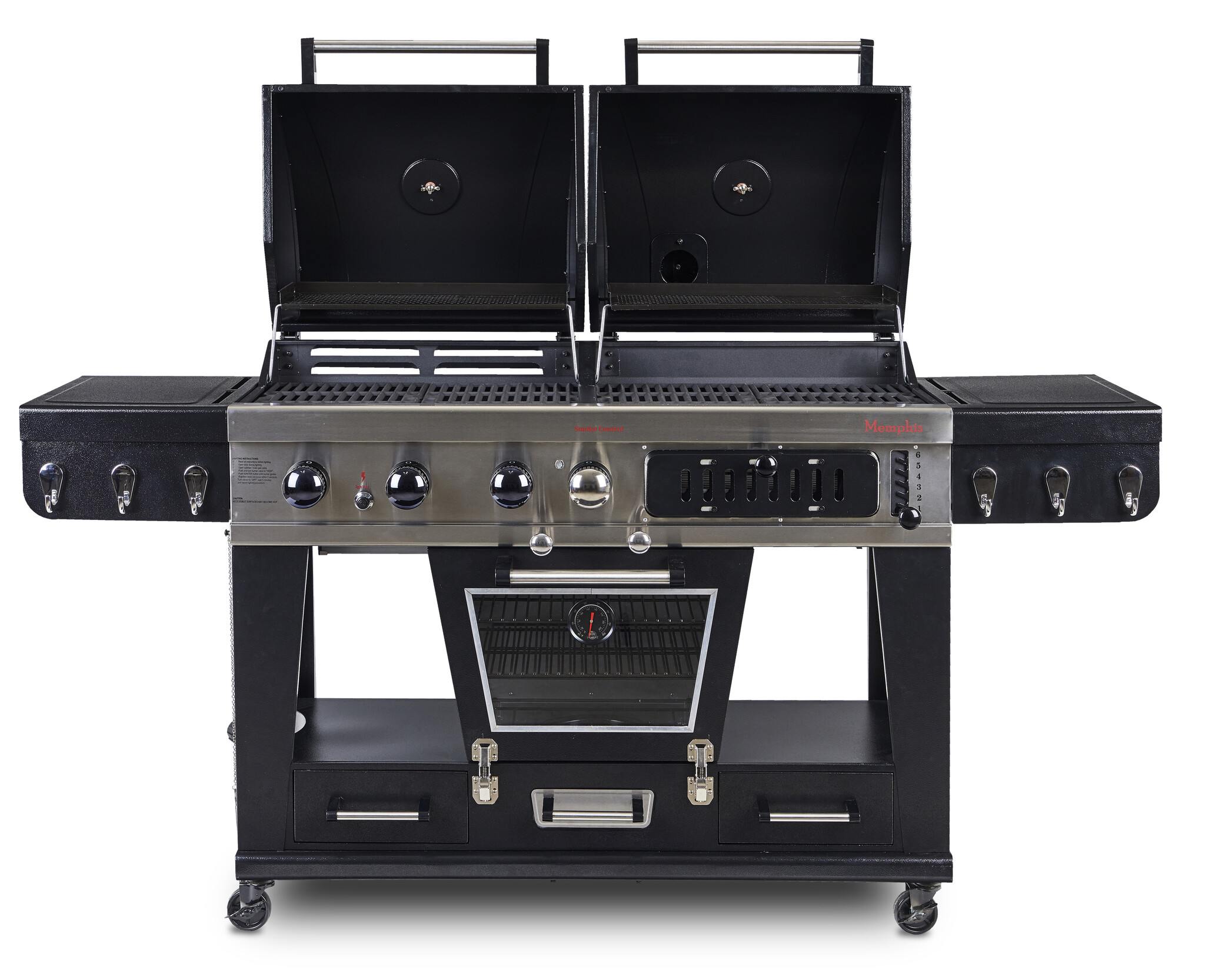 Pit Boss Memphis Combi barbecue met Rookoven