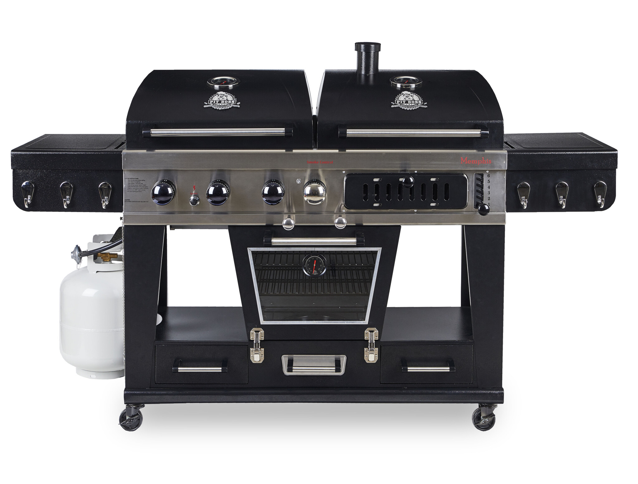 Pit Boss Memphis Combi barbecue met Rookoven