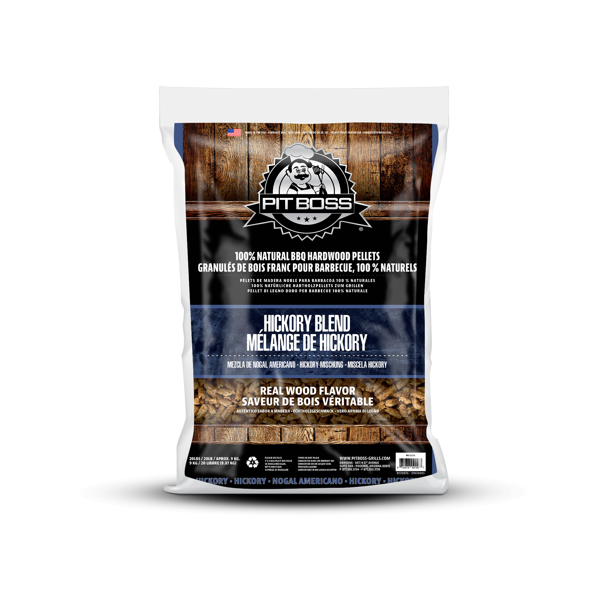 Pit Boss 9 KG Hickory Mix Hardhout Pellets