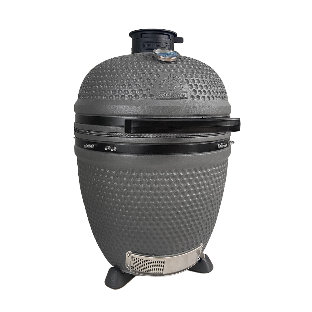 BestCharcoal Kamado Large Grey Solo
