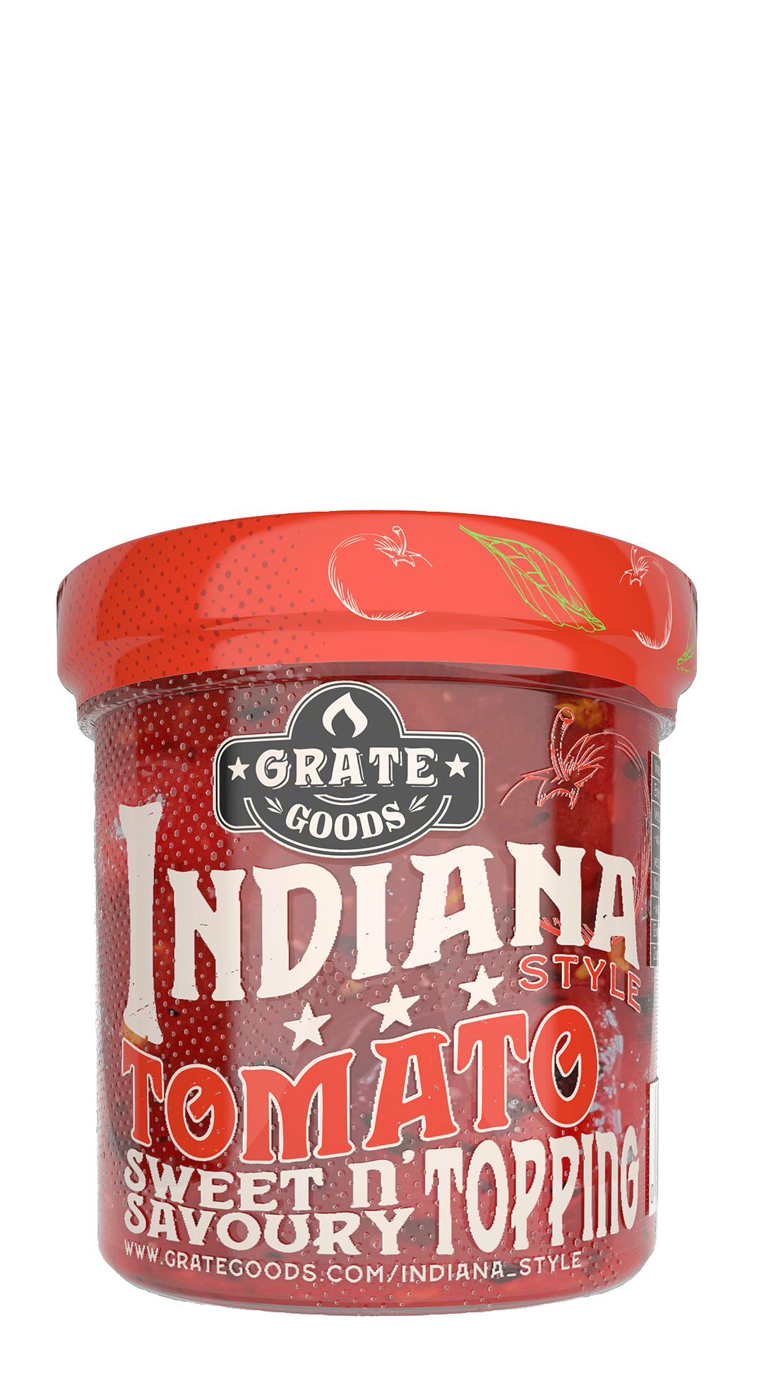 Grate Goods savoury spread indiana tomato Topping 120 ml