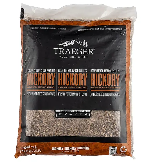 Traeger 9 kg Hickory Hardhout Pellets