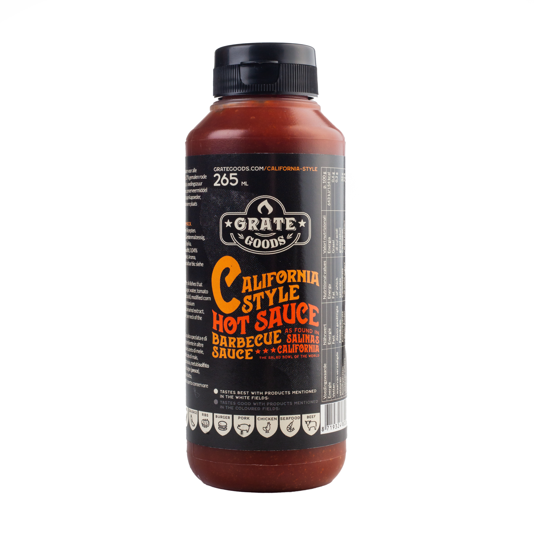Grate Goods California Hot Barbecue Sauce 265 ml