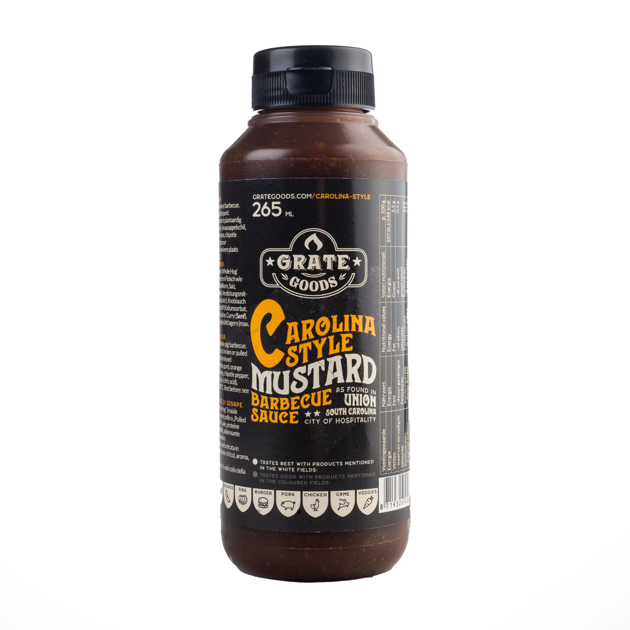 Grate Goods Carolina Mustard Barbecue Sauce 265 ml