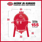 Char-Griller Akorn Jr. Heatdeflector Hitteschild