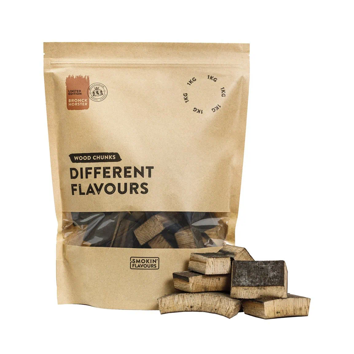 Smokin’ Flavours Rookchunks Bronckhorster Bier 1 kg Limited Edition
