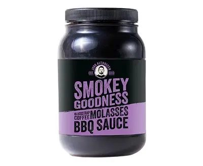 Smokey Goodness Blackstrap Coffee Molasses Barbecue Saus 500 ml