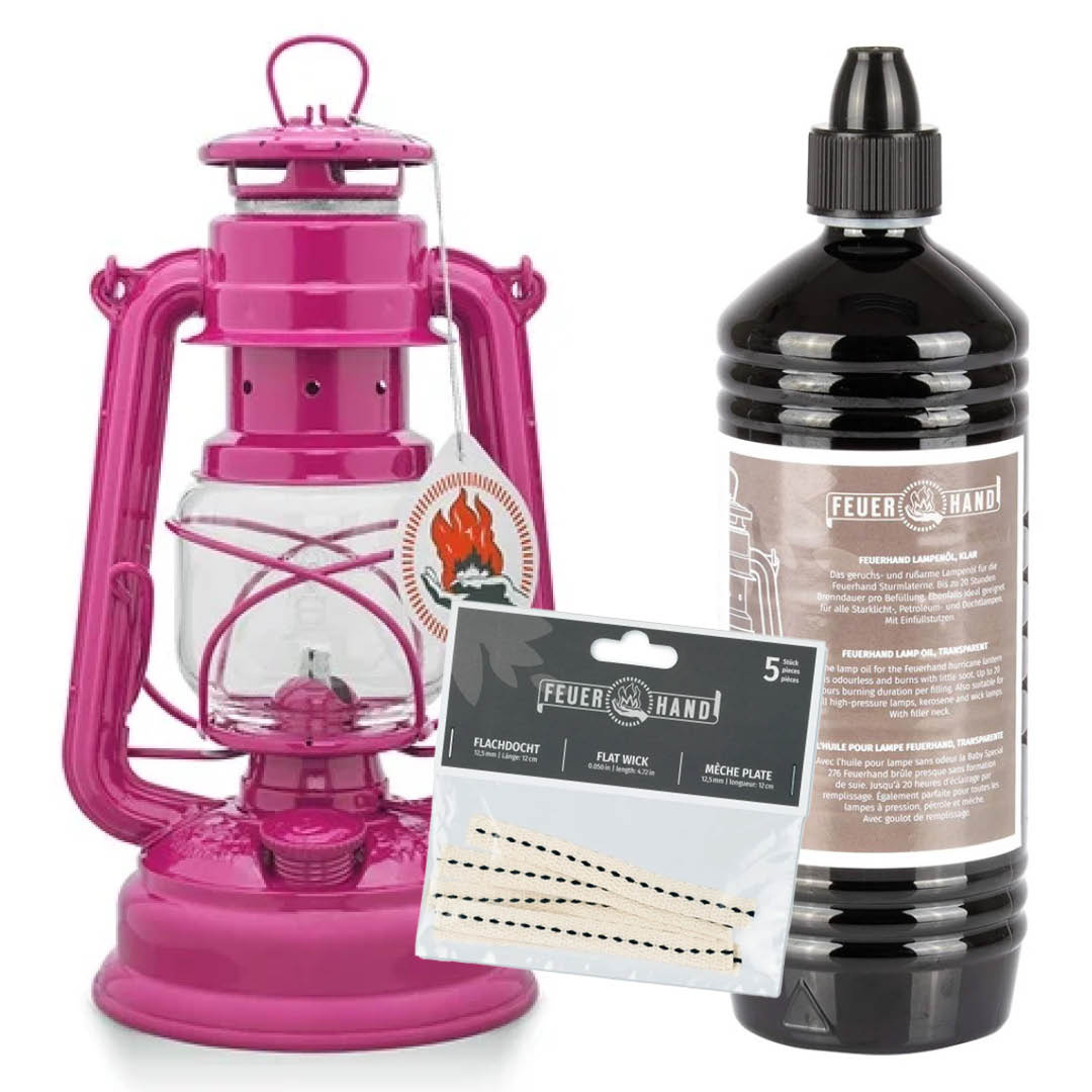 Feuerhand Stormlamp 276 Magenta Set