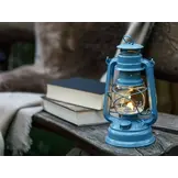 Feuerhand Stormlamp 276 Pastel Blauw Set