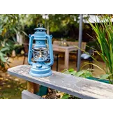 Feuerhand Stormlamp 276 Pastel Blauw Set