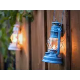 Feuerhand Stormlamp 276 Pastel Blauw Set