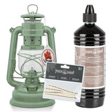 Feuerhand Stormlamp 276 Sage Green Set