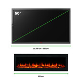 LumberQ In- opbouwsfeerhaard Nova 105 x 35 x 12,5 cm