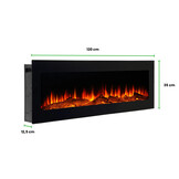LumberQ In- opbouwsfeerhaard Kira 120 x 35 x 12,5 cm
