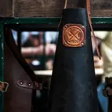 Witloft Buffelleren BBQ schort - Zwart