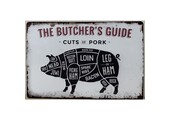 BBQ Wandbord Butchers Guide "Varken" 30x20cm