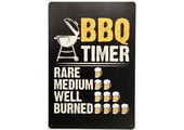 BBQ Wandbord BBQ Timer Bier 25 x 33 cm