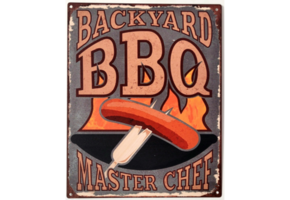 BBQ wandbord Backyard BBQ 20 x 25 cm
