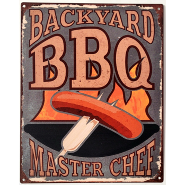 BBQ wandbord Backyard BBQ 20 x 25 cm