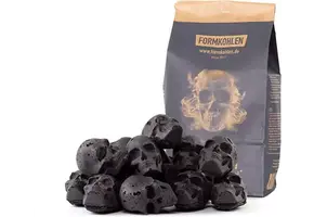 Formkohlen Doodskop briketten 15 stuks