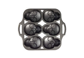 Lodge gietijzeren Doodskop bakvorm