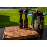 BestCharcoal Snij-/serveerplank kopshout eiken 40 x 30 x 4 cm