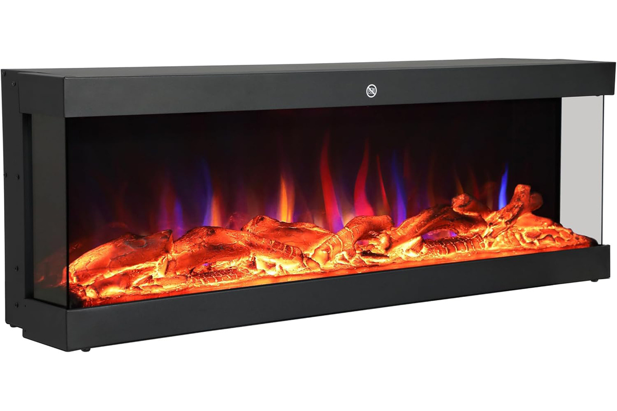 El Fuego In- opbouwsfeerhaard Cannes 122 x 38 x 25 cm