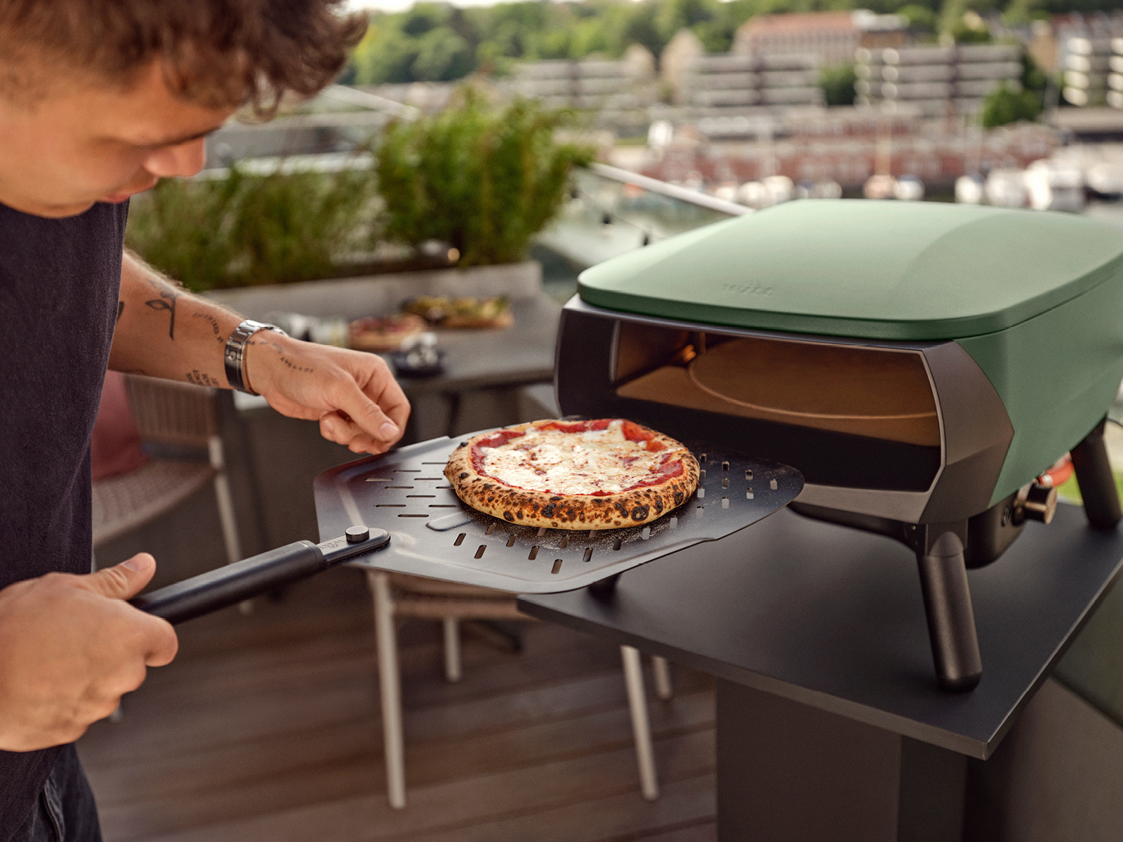 Witt Piccolo Rotante 13" Pizza Oven Mat Green